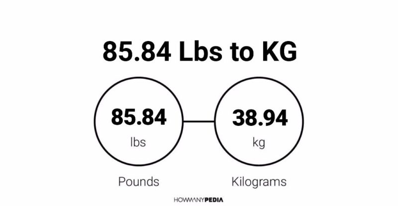 85.84 Lbs to KG