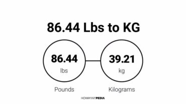 86.44 Lbs to KG