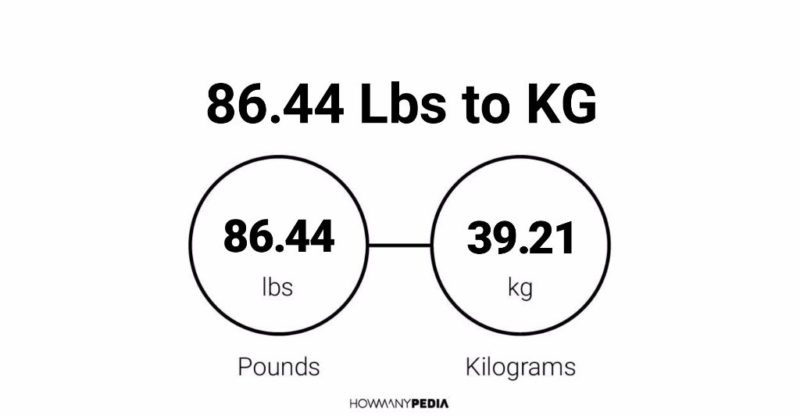 86.44 Lbs to KG