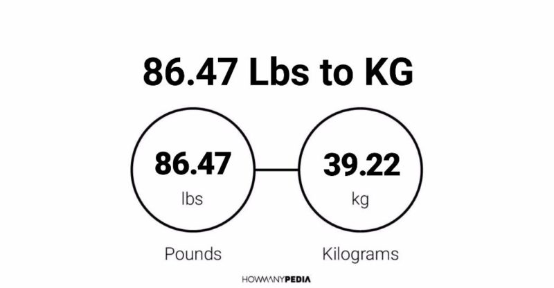 86.47 Lbs to KG