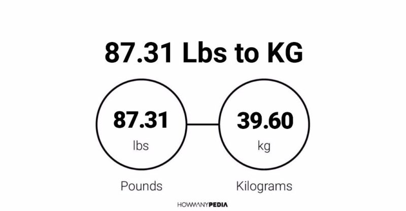 87.31 Lbs to KG