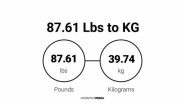 87.61 Lbs to KG