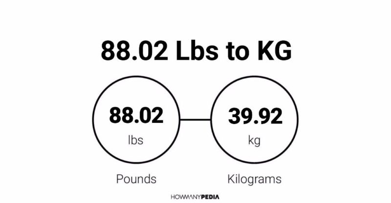 88.02 Lbs to KG