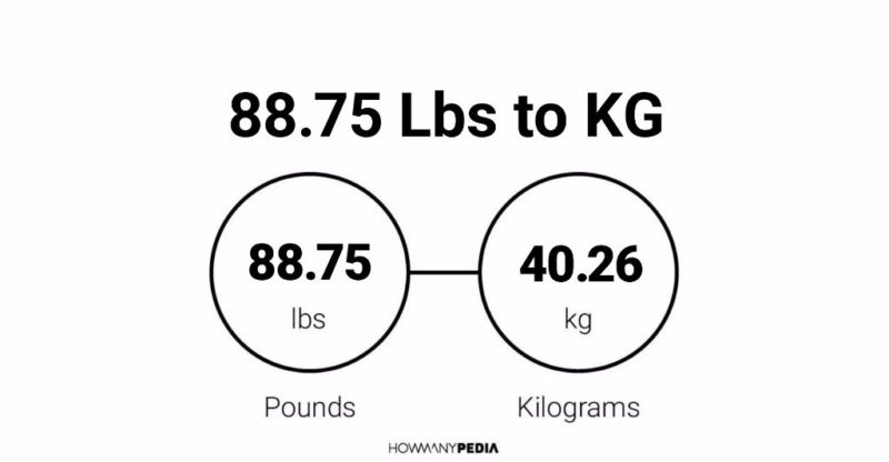 88.75 Lbs to KG - Howmanypedia.com