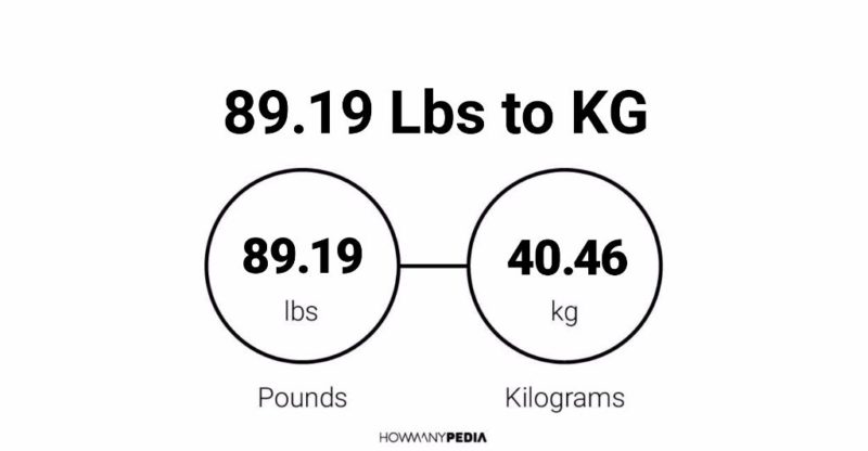 89.19 Lbs to KG