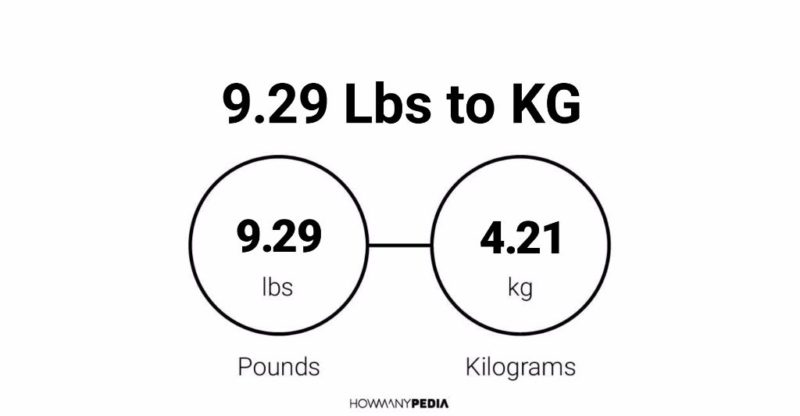 9.29 Lbs to KG