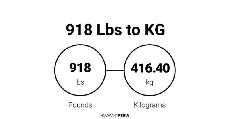 918 Lbs to KG