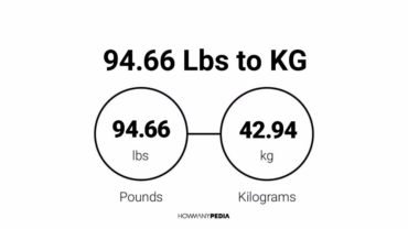 94.66 Lbs to KG