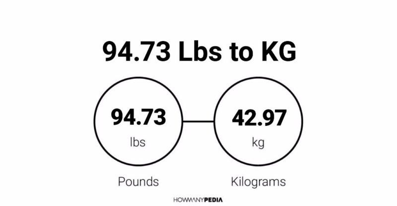 94.73 Lbs to KG