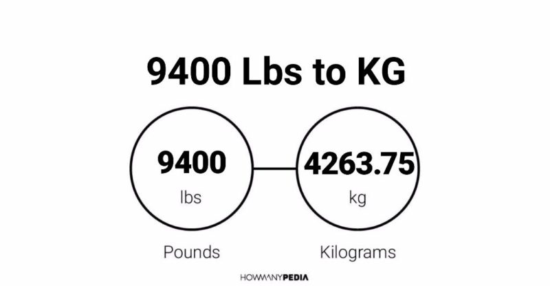 9400 Lbs to KG