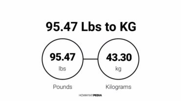 95.47 Lbs to KG