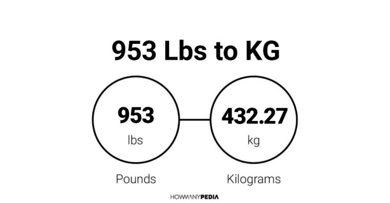 6 953 lbs to kg