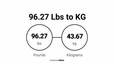 96.27 Lbs to KG