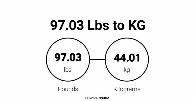 97.03 Lbs to KG