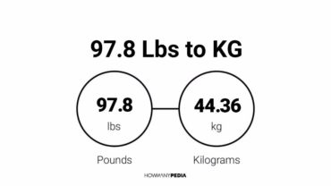 97.8 Lbs to KG