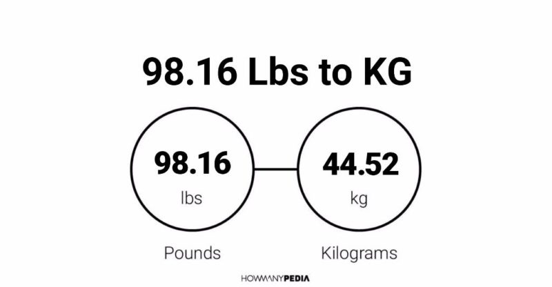 98.16 Lbs to KG