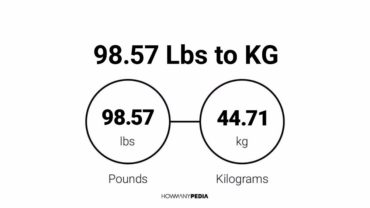 98.57 Lbs to KG