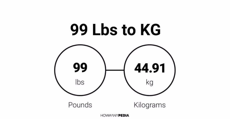 99 lbs in kg