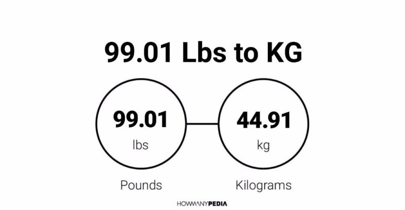 99.01 Lbs to KG