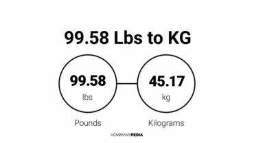 99.58 Lbs to KG