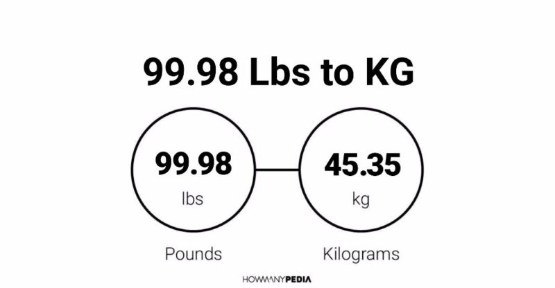 99.98 Lbs to KG