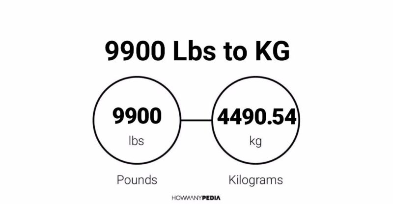 9900 Lbs to KG - Howmanypedia.com