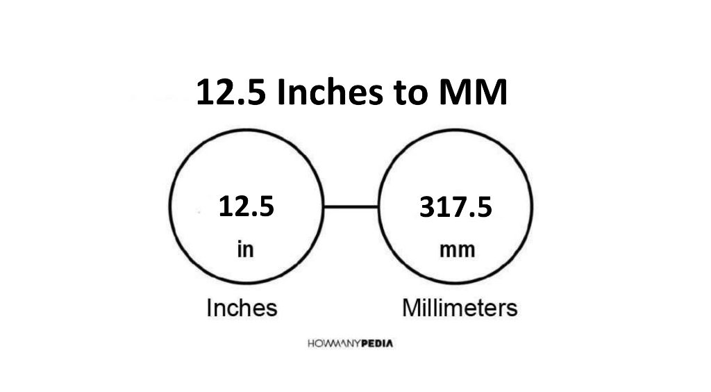 12.5 Inches to MM - Howmanypedia.com