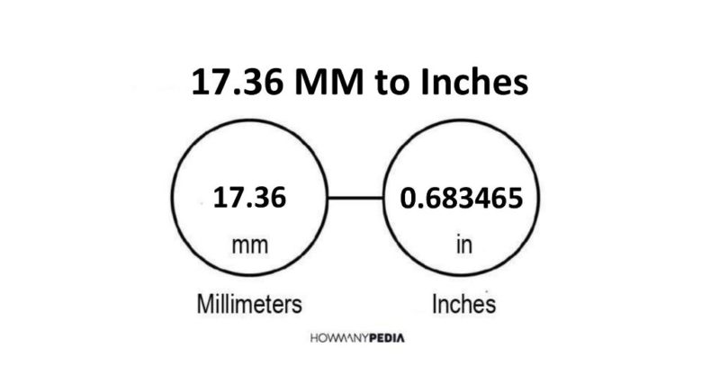 17.36 MM to Inches