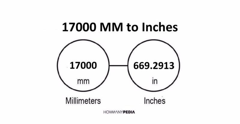 17000 MM to Inches