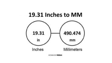 19.31 Inches to MM