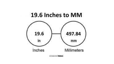 19.6 Inches to MM