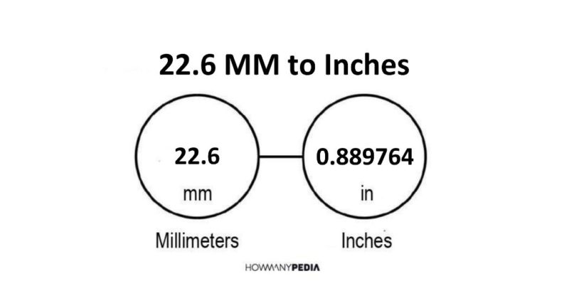 22.6 MM to Inches