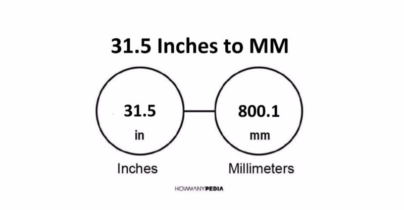 31.5 Inches to MM