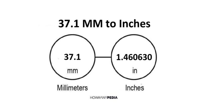 37.1 MM to Inches