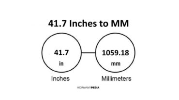 41.7 Inches to MM