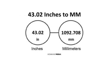 43.02 Inches to MM