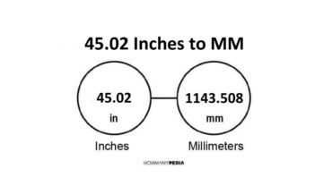 45.02 Inches to MM