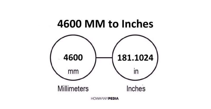 4600 MM to Inches