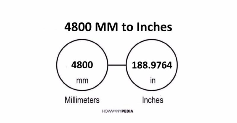 4800 MM to Inches