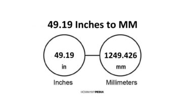 49.19 Inches to MM