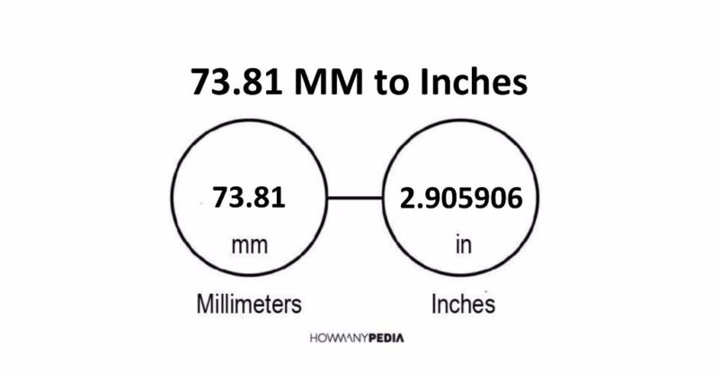 73.81 MM to Inches