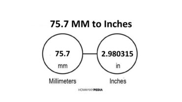 75.7 MM to Inches