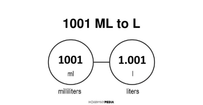 1001 ml to l