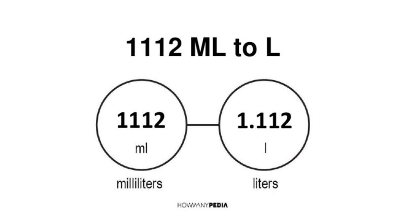 1112 ml to l