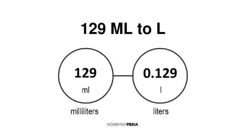 129 ml to l