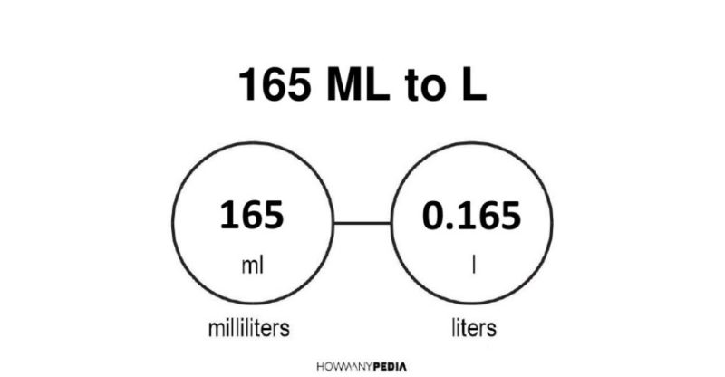 165 ml to l