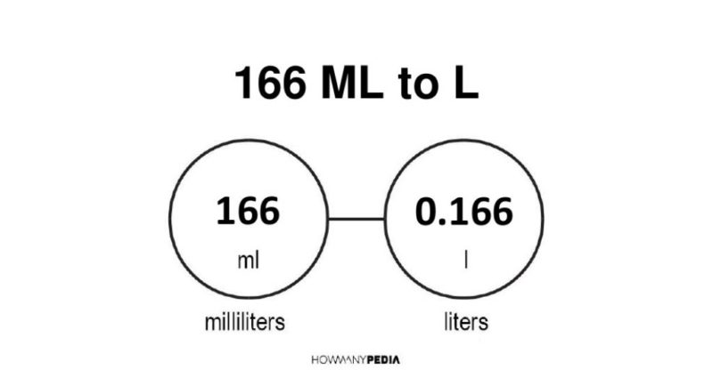 166 ml to l