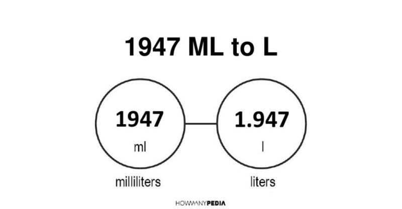 1947 ml to l