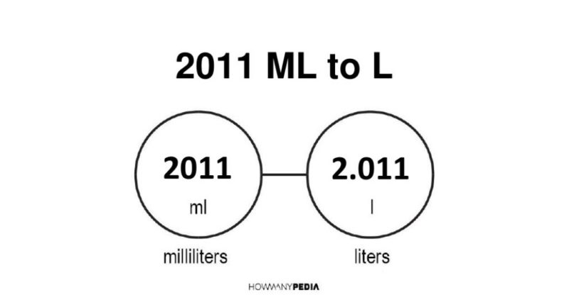 2011 ml to l