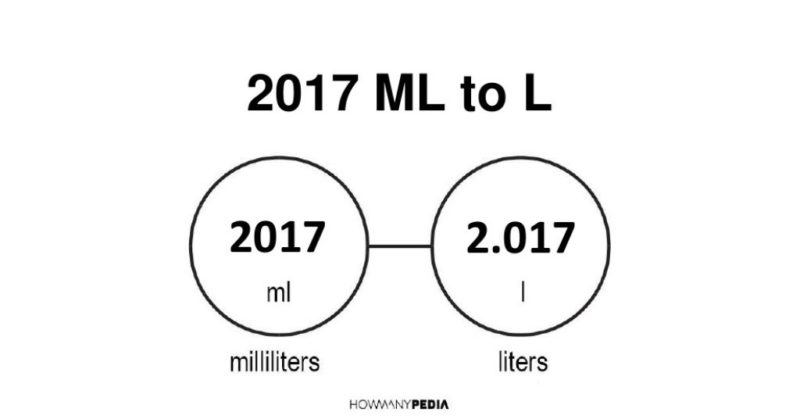 2017 ml to l